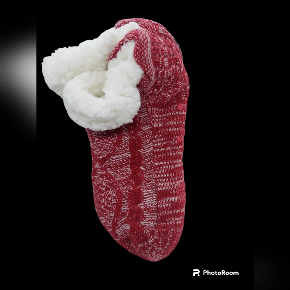 Muk Luks Women's Shortie Cabin Sock 2 Pair Pack Size S/M 5-7